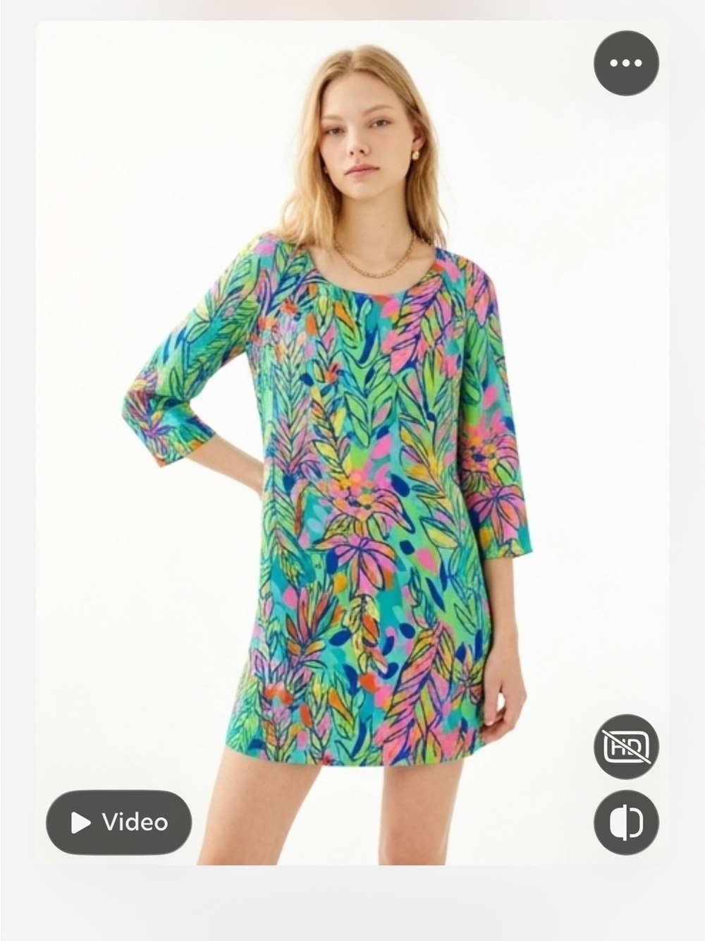 Lily Pulitzer Multi-Color Floral Shift Dress